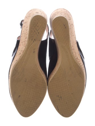 Stuart Weitzman Patent Leather Slingback Sandals