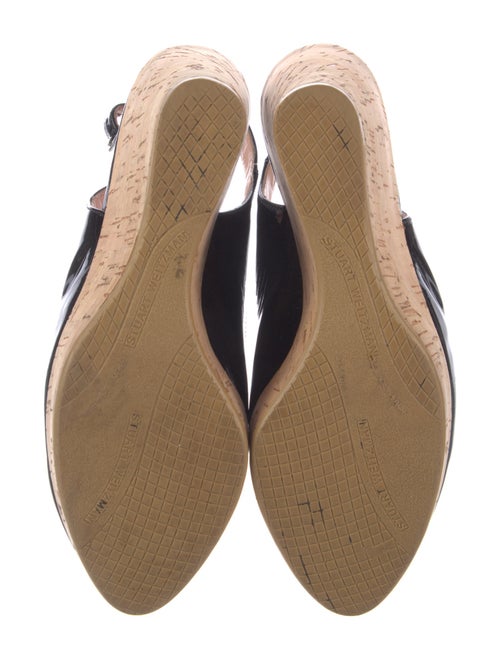 Stuart Weitzman Patent Leather Slingback Sandals