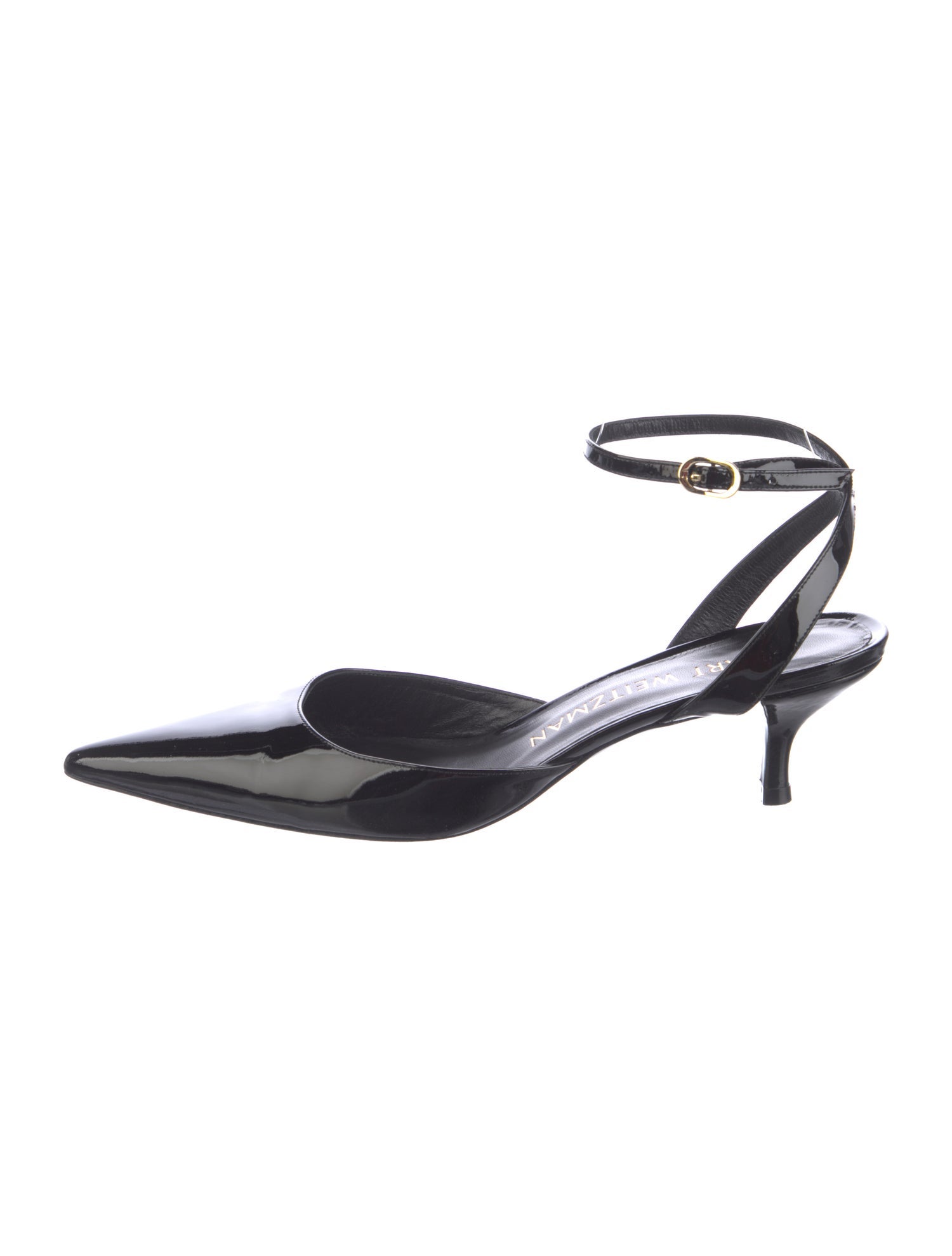 Stuart Weitzman Patent Leather Slingback Pumps