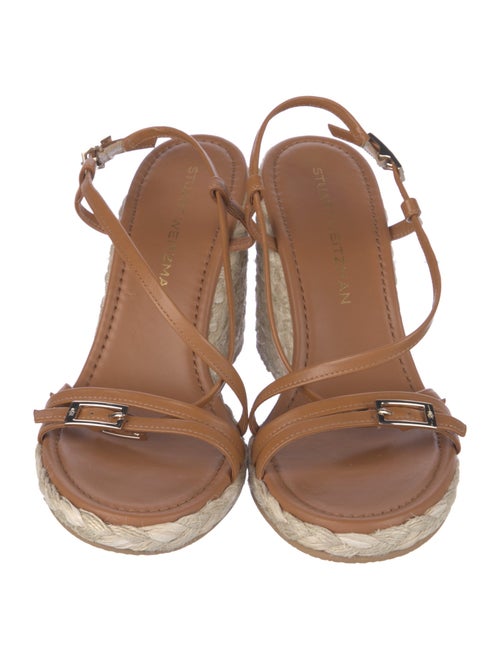 Stuart Weitzman Leather Espadrilles