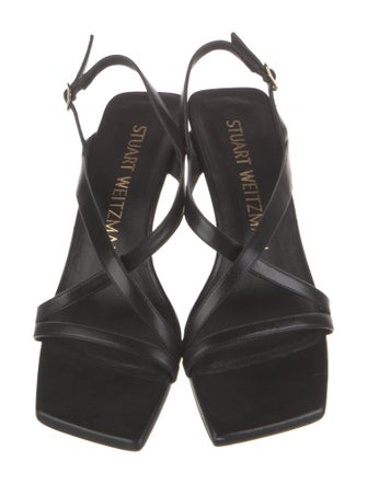 Stuart Weitzman Leather Slingback Sandals