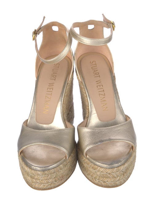 Stuart Weitzman Leather Espadrilles