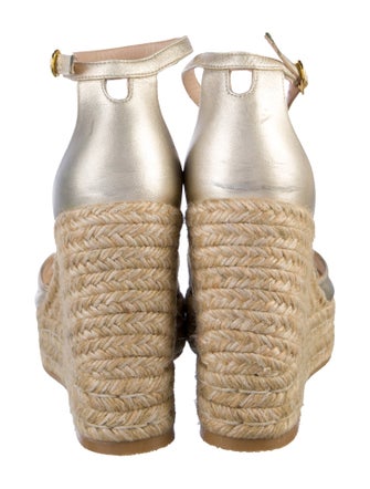 Stuart Weitzman Leather Espadrilles