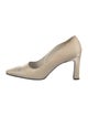 Stuart Weitzman Satin Crystal Embellishments Pumps
