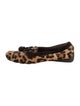 Stuart Weitzman Ponyhair Animal Print Flats