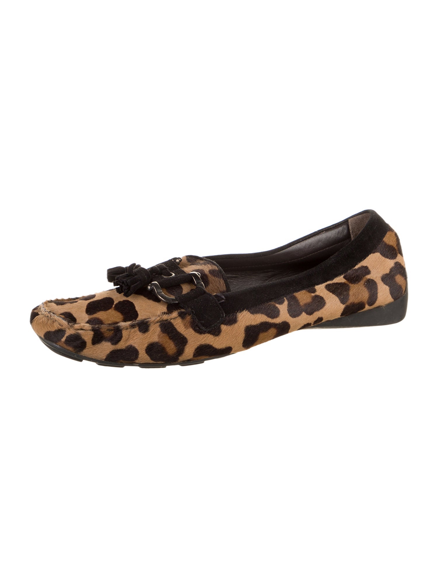 Stuart Weitzman Ponyhair Animal Print Flats