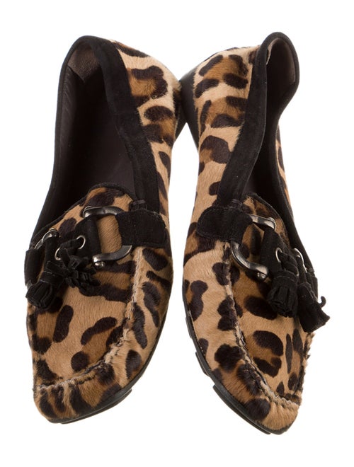 Stuart Weitzman Ponyhair Animal Print Flats