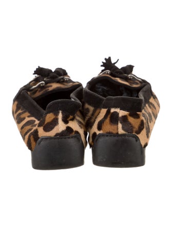 Stuart Weitzman Ponyhair Animal Print Flats