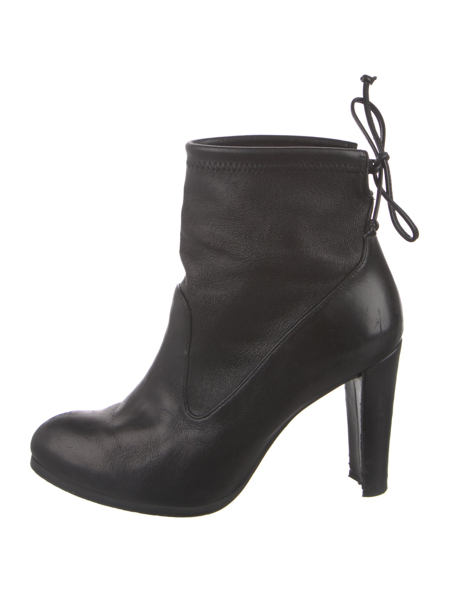 Stuart Weitzman Leather Lace-Up Boots