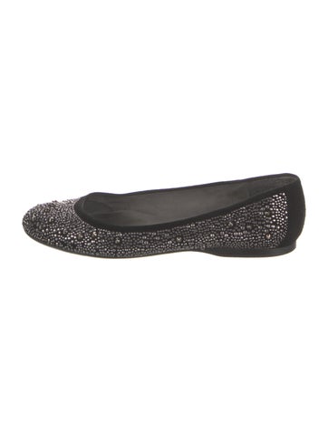 Stuart Weitzman Flats Suede Studded Accents US 10.5 |