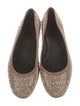 Stuart Weitzman Suede Crystal Embellishments Ballet Flats