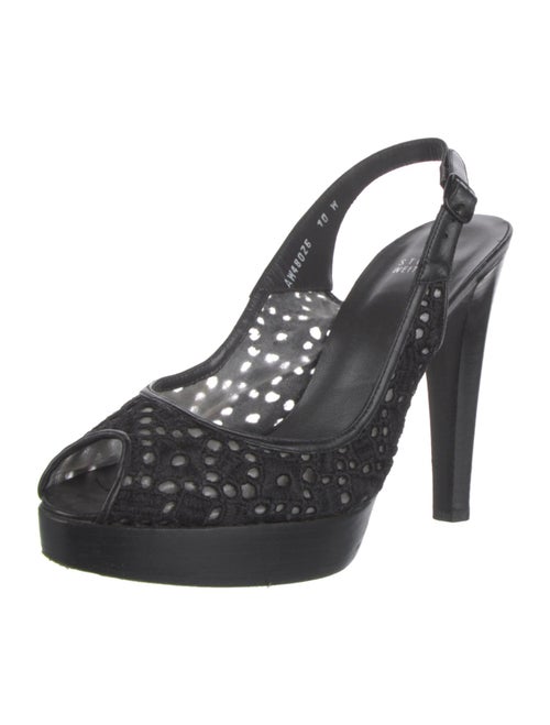 Stuart Weitzman Leather Slingback Pumps