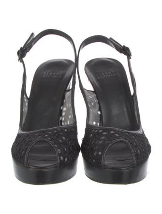 Stuart Weitzman Leather Slingback Pumps