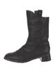 Stuart Weitzman Leather Moto Boots