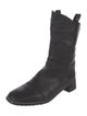 Stuart Weitzman Leather Moto Boots