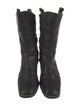 Stuart Weitzman Leather Moto Boots