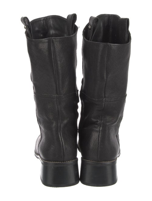 Stuart Weitzman Leather Moto Boots