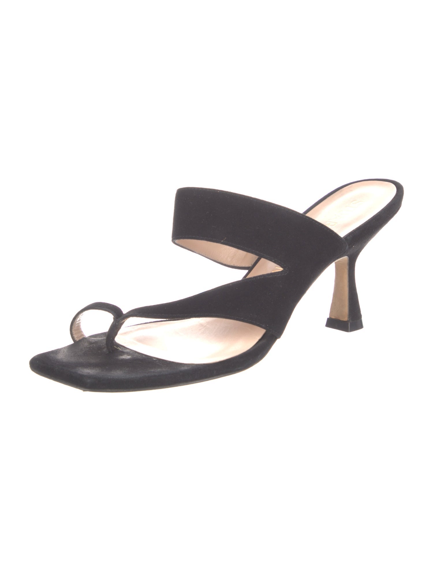 Stuart Weitzman Suede Slides