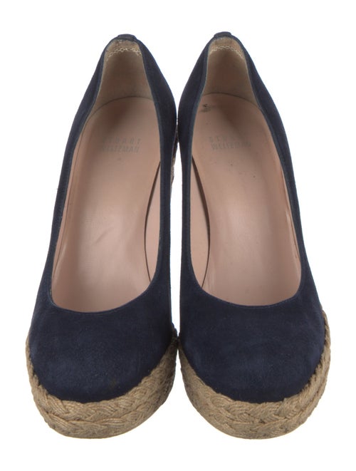Stuart Weitzman Suede Braided Accents Pumps