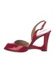 Stuart Weitzman Patent Leather Slingback Sandals