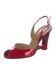 Stuart Weitzman Patent Leather Slingback Sandals