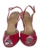 Stuart Weitzman Patent Leather Slingback Sandals