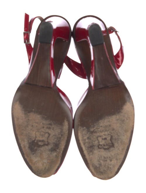 Stuart Weitzman Patent Leather Slingback Sandals