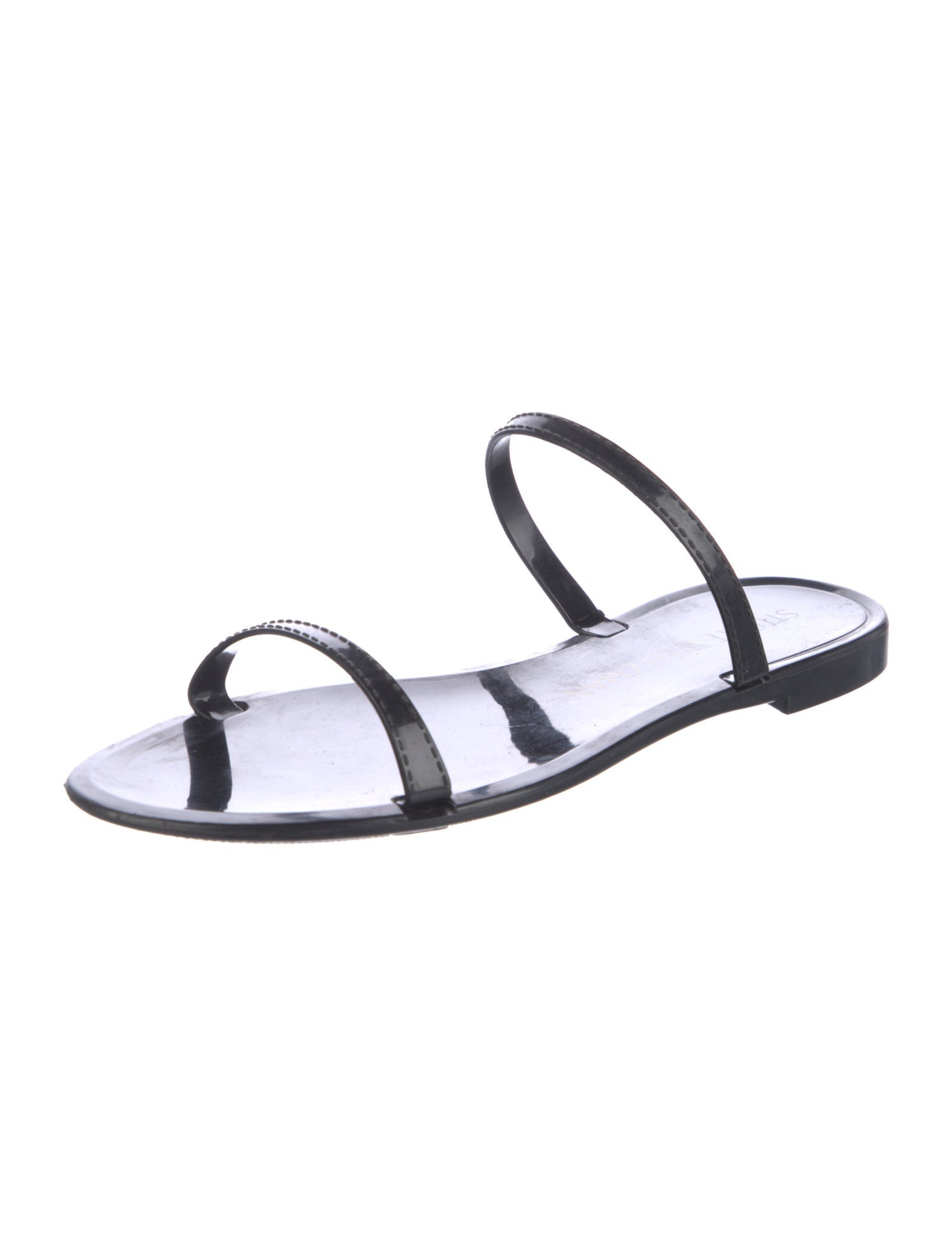 Stuart Weitzman Patent Leather Slides