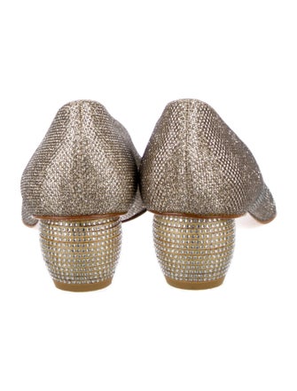 Stuart Weitzman Glitter Glitter Accents Pumps