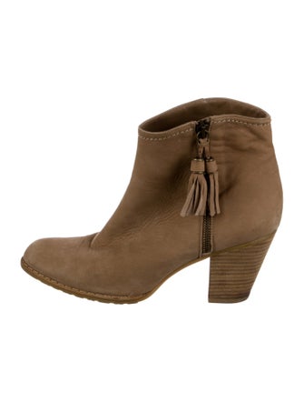 Stuart Weitzman Suede Tassel Accents Boots