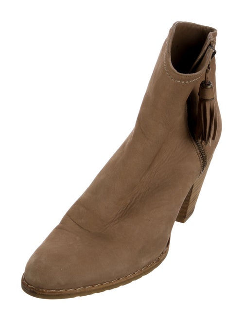 Stuart Weitzman Suede Tassel Accents Boots