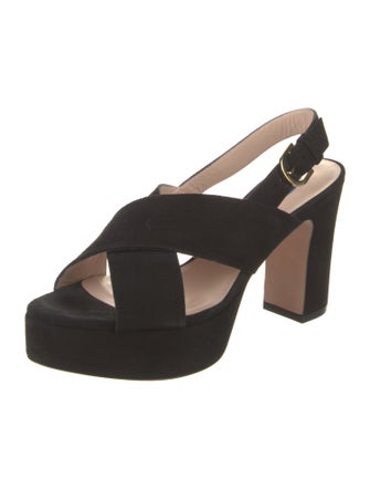 Stuart Weitzman Suede Slingback Sandals