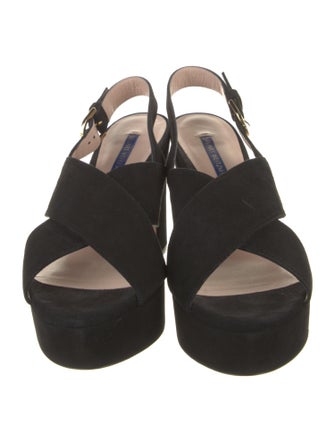 Stuart Weitzman Suede Slingback Sandals