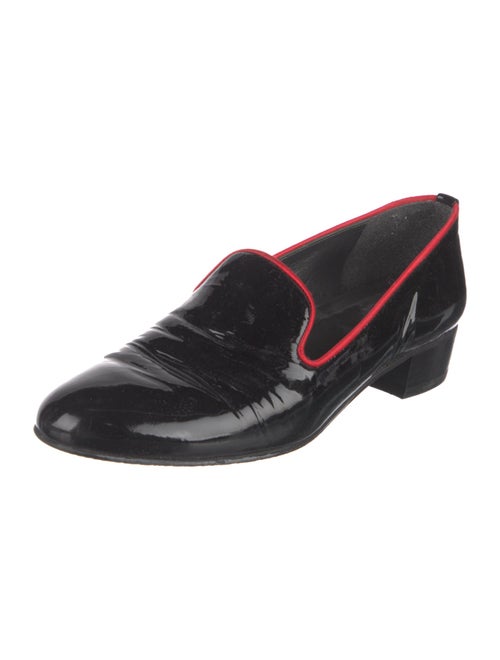 Stuart Weitzman Patent Leather Printed Loafers