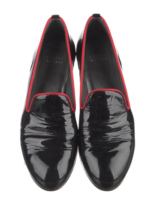 Stuart Weitzman Patent Leather Printed Loafers
