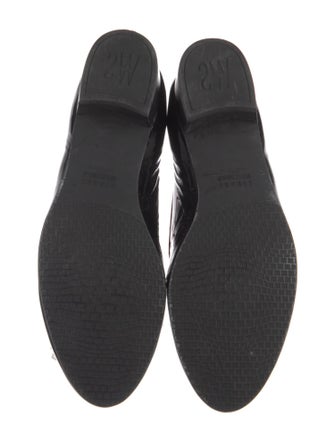 Stuart Weitzman Patent Leather Printed Loafers