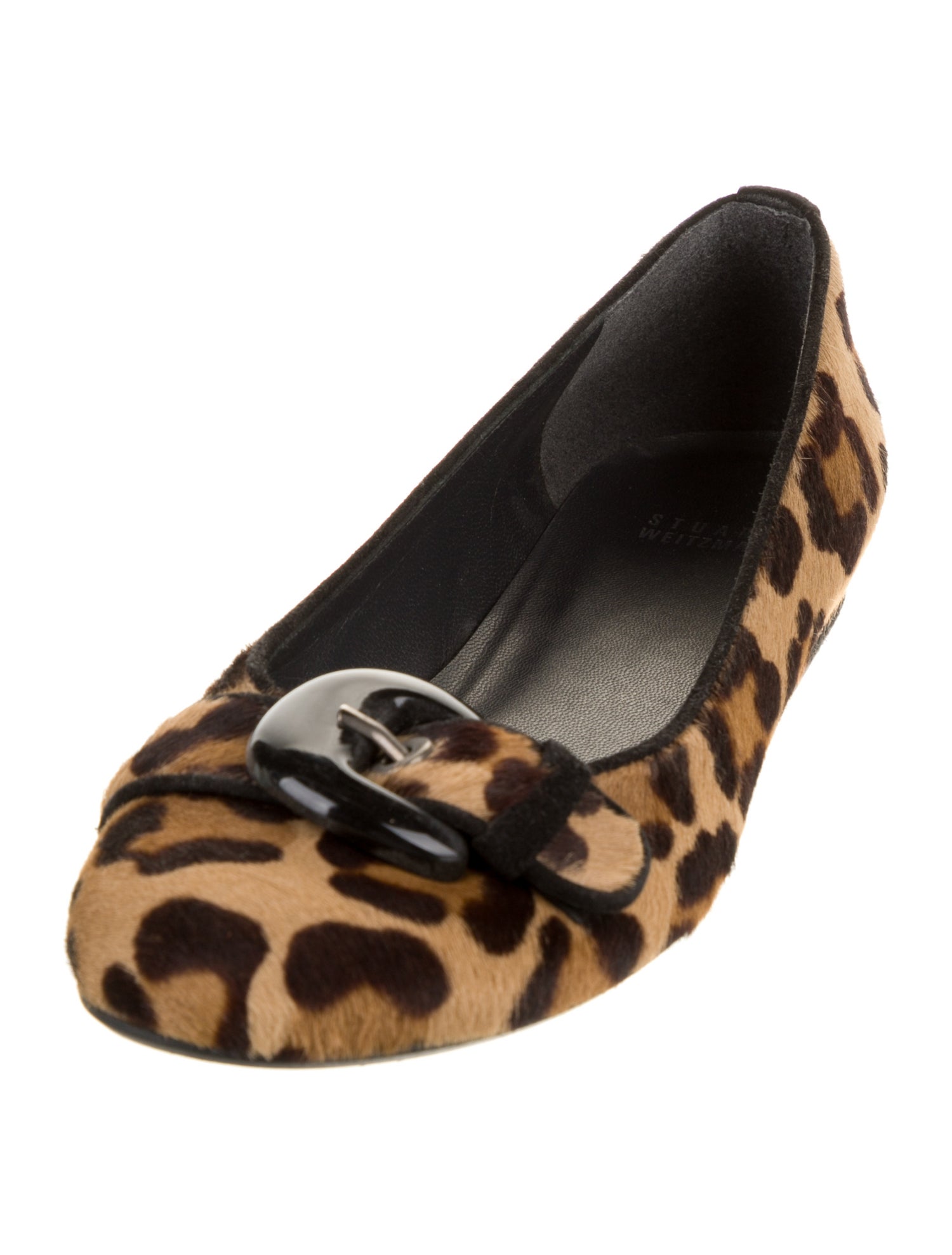 Stuart Weitzman Ponyhair Animal Print Ballet Flats