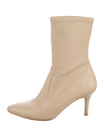 Stuart Weitzman Leather Sock Boots