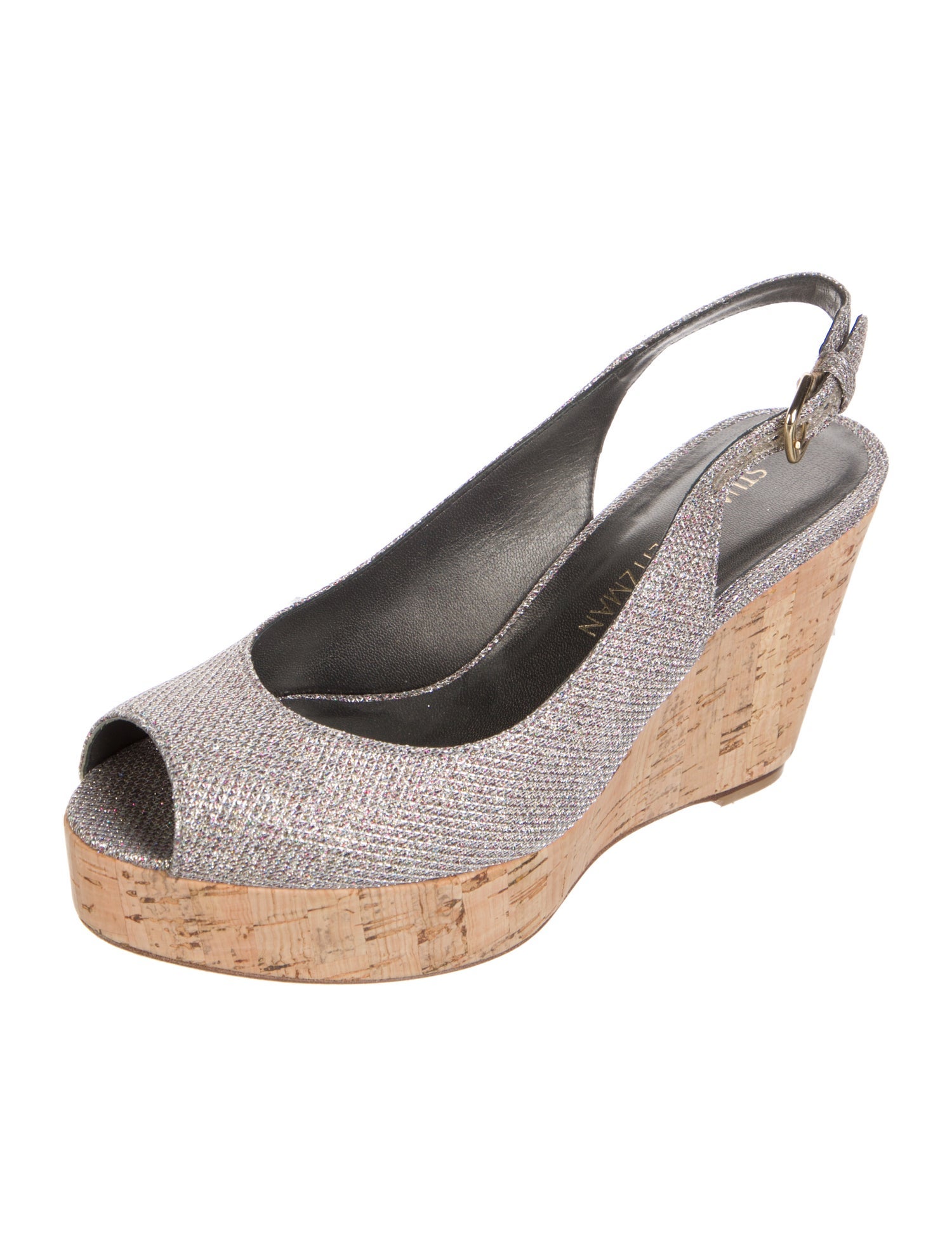 Stuart Weitzman Glitter Slingback Pumps