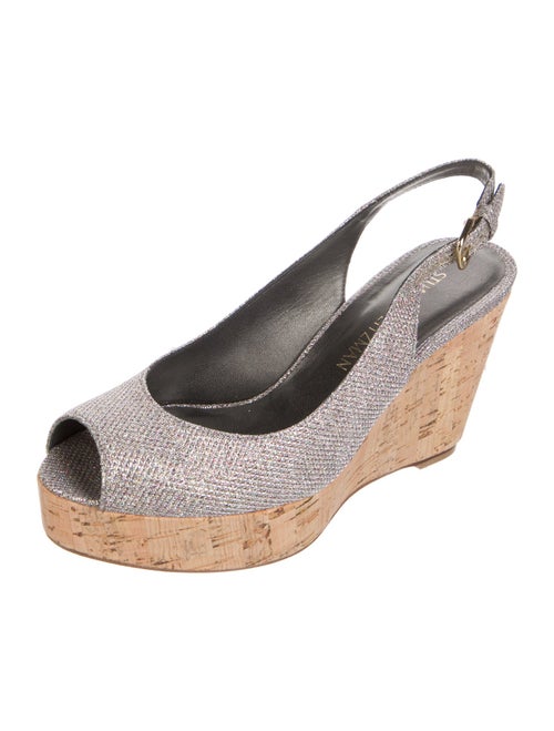 Stuart Weitzman Glitter Slingback Pumps