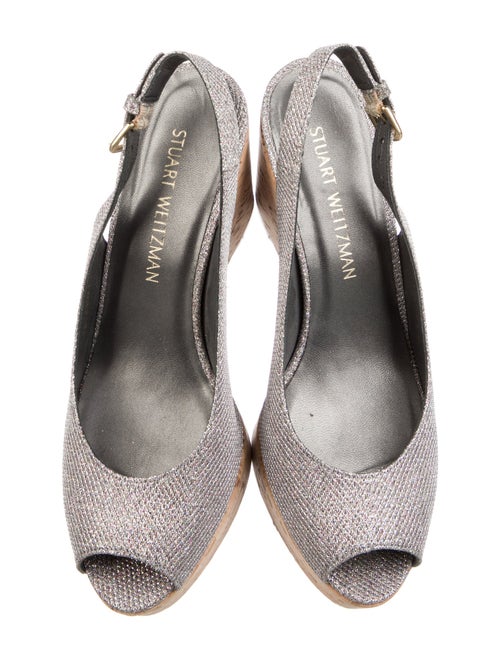 Stuart Weitzman Glitter Slingback Pumps