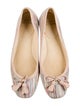 Stuart Weitzman Printed Tassel Accents Ballet Flats