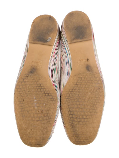 Stuart Weitzman Printed Tassel Accents Ballet Flats
