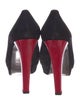 Stuart Weitzman Suede Bow Accents Pumps