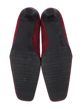 Stuart Weitzman Suede Bow Accents Pumps