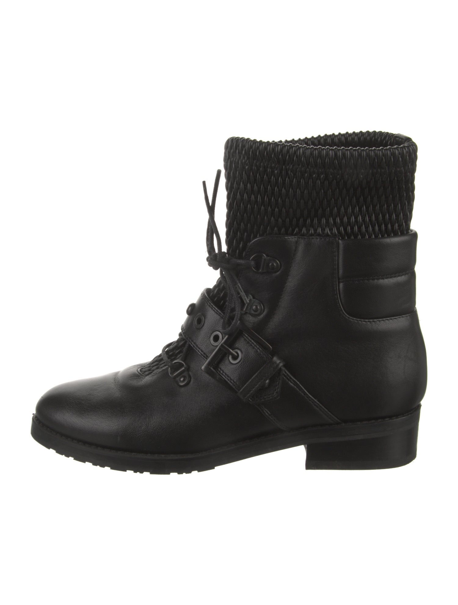 Stuart Weitzman Leather Combat Boots