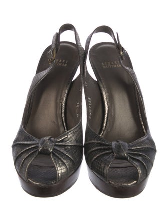 Stuart Weitzman Leather Slingback Pumps