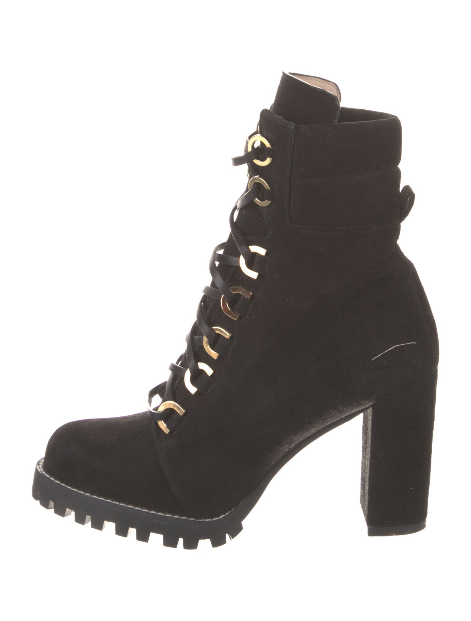 Stuart Weitzman Suede Lace-Up Boots