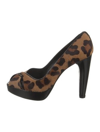 Stuart Weitzman Ponyhair Animal Print Pumps