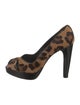 Stuart Weitzman Ponyhair Animal Print Pumps